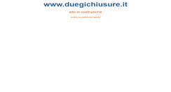 Desktop Screenshot of duegichiusure.it